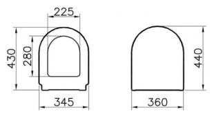 Крышка-сиденье для унитаза Vitra Zentrum 94-003-001